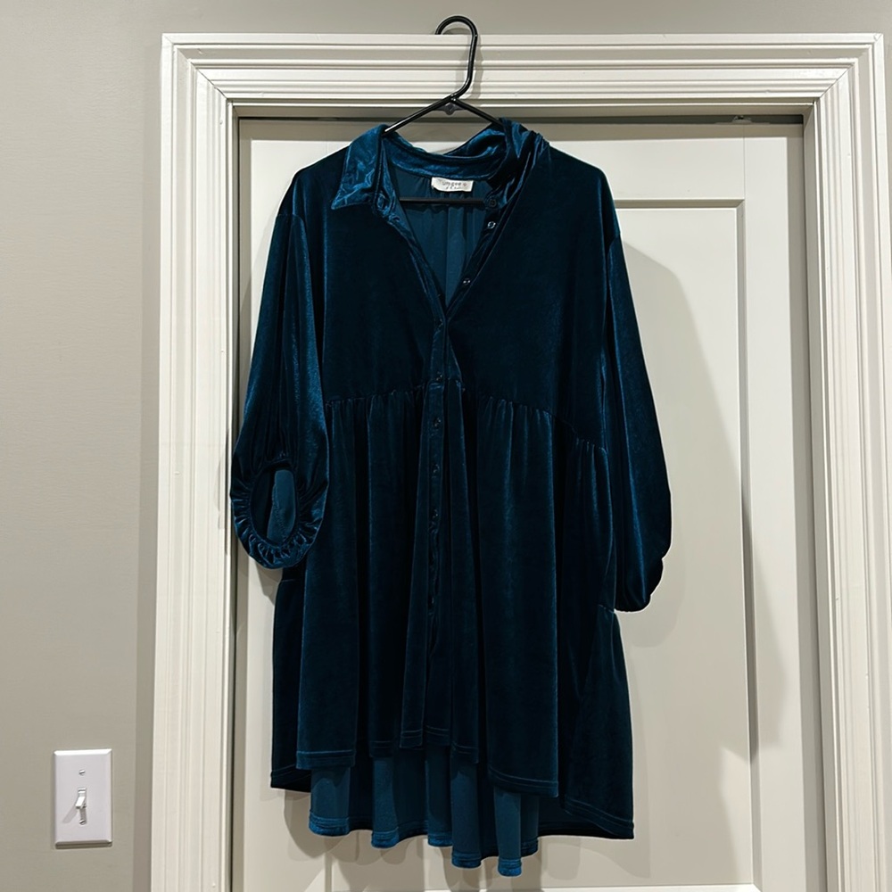2X Velvet Umgee Dress